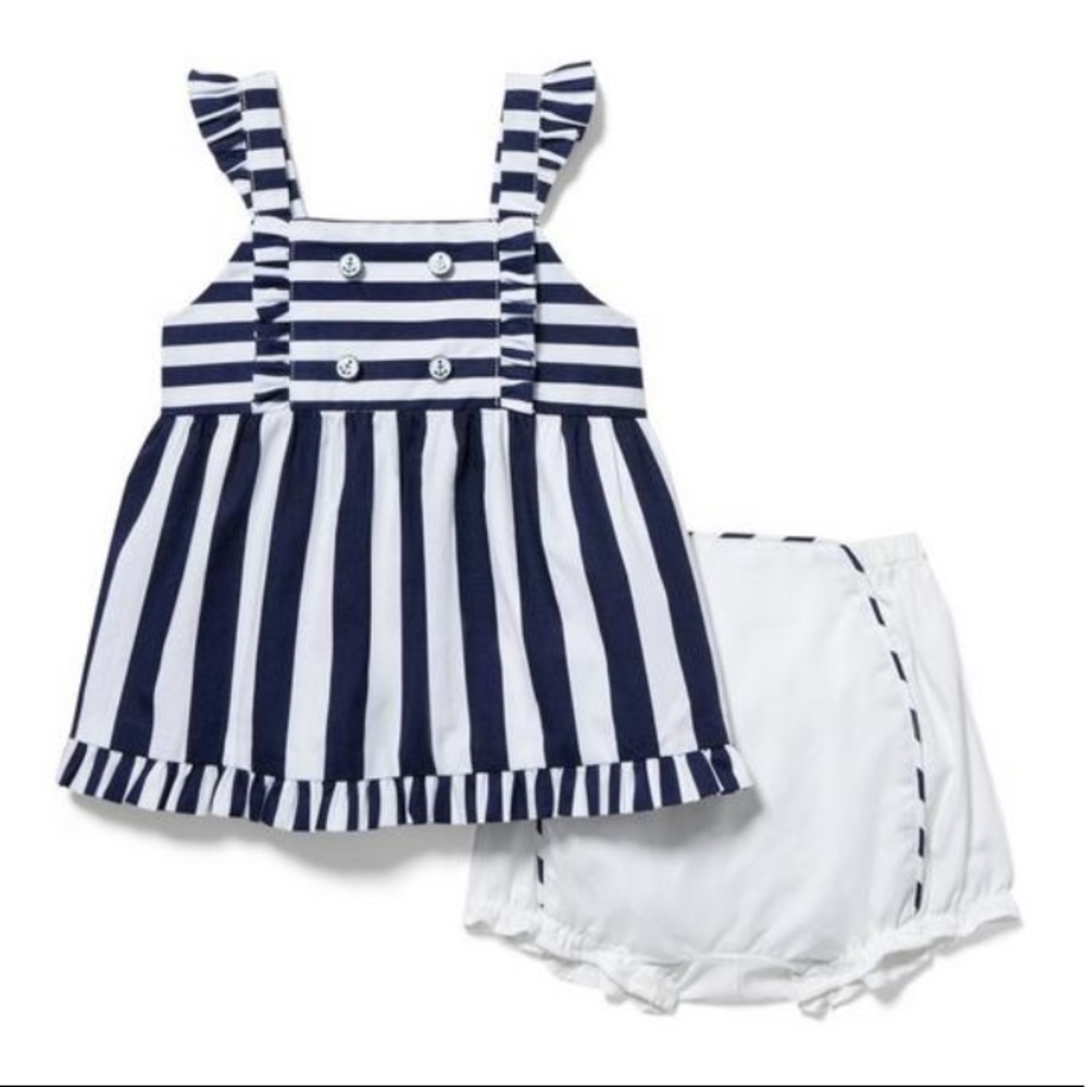 Janie and Jack Baby Striped Matching Set